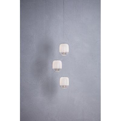 Gong 3 - Light Chrome Cluster Pendant