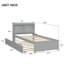 Twin Bed With Trundle,Bookcase-200350333-200350332