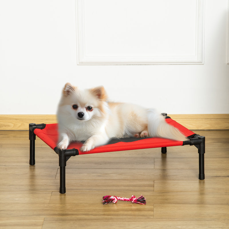 Bertram Polyester Pet Bed, Red, 64cm L x 46cm W