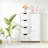 Bathroom Storage Cabinet, Floor Cabinet With Adjustable Shelf And Drawers