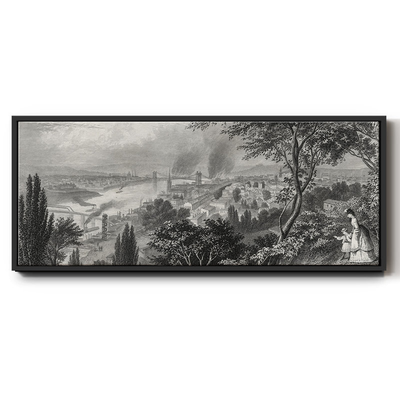 City of Cincinnati - Toile encadrée, H 8 po x l 20 po