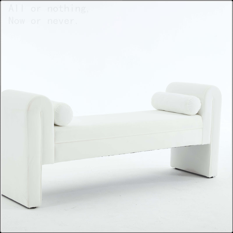 Banc de rangement de 60 pouces, Blanc