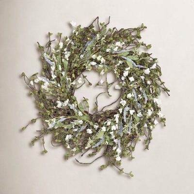 24" Handcrafted Berry Wildflower No Holiday Wreath