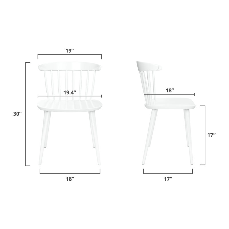 Modholic Brook Dining Chair, White (Set Of 4), 4