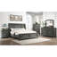 Lit très grand avec 2 rangements Modernity - fabriqué en bois massif et manufacturé gris rustique contemporain fait de