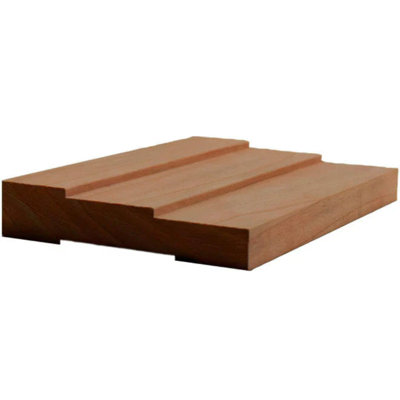 Boîtier en escalier contemporain de 3 1/2 po de largeur x 3/4 po EWCA35. Garniture sans finition