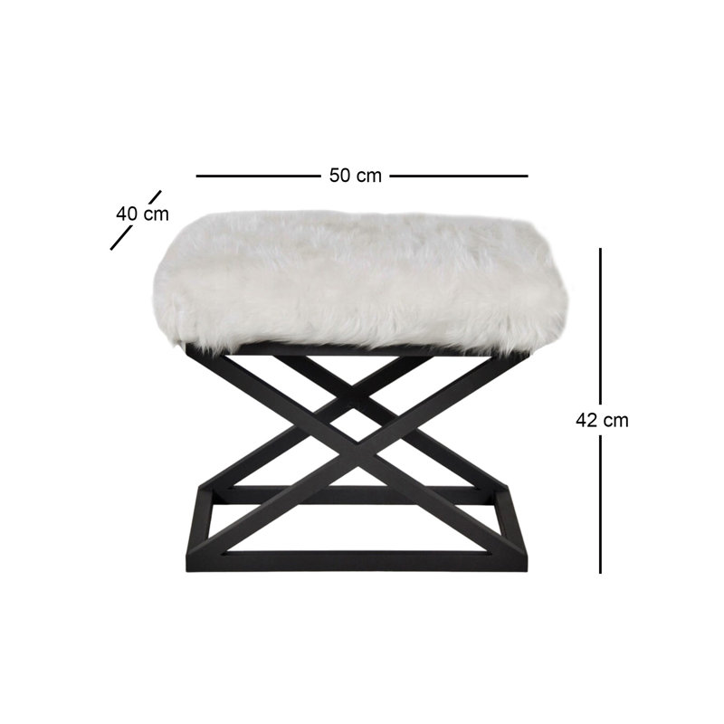 Pouf, Blanc