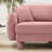 Comfortable Shell Armrests Polyester Sofa For Relaxation