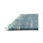 Tapis uni / rayé bleu océan Durah-348939994