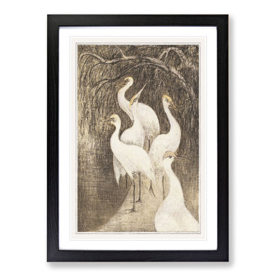 Six Cranes by Theo Van Hoytema - Picture Frame Painting