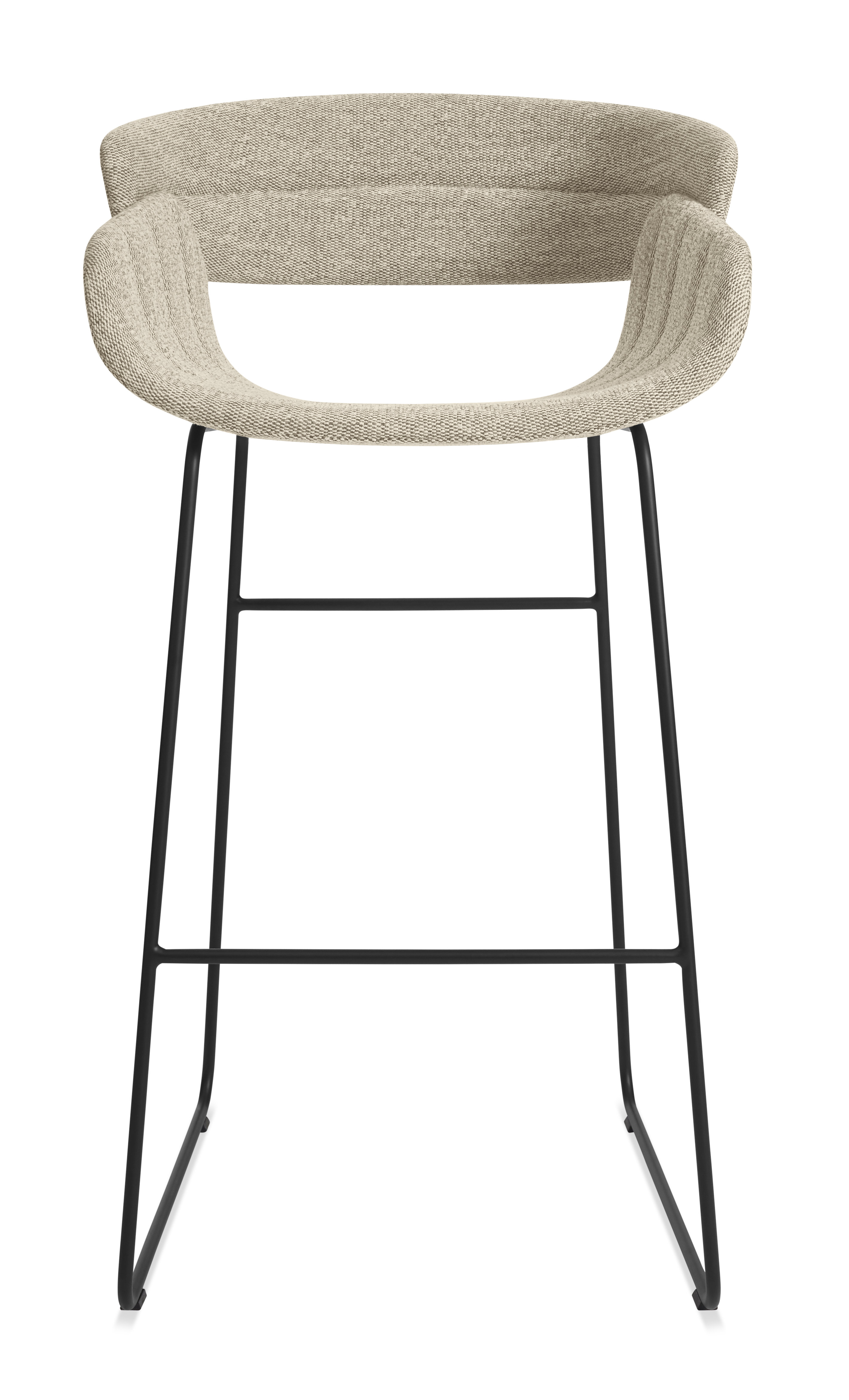 Racer Upholstered Counter Stool - Metal Frame