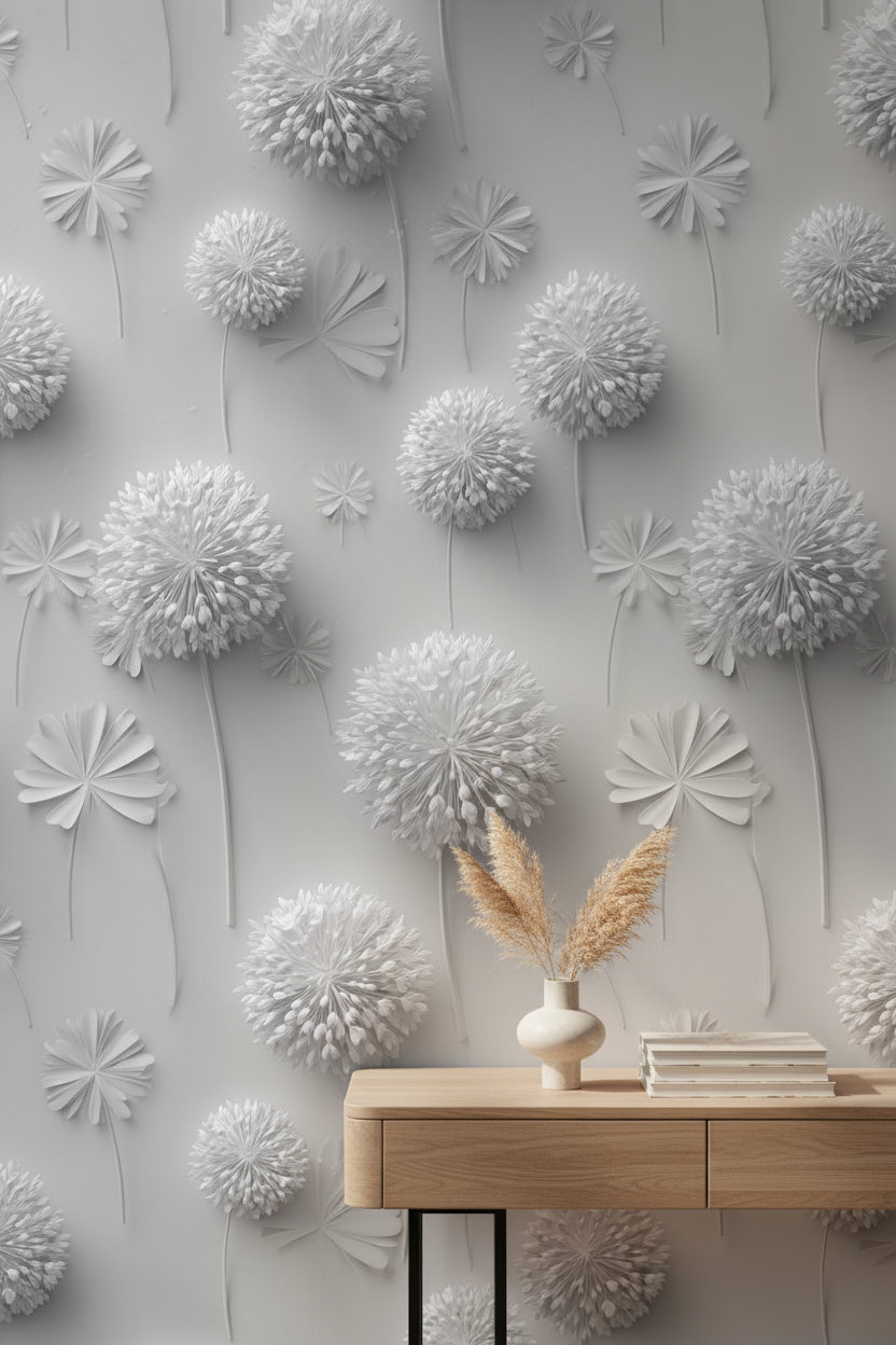 Lark Manor™ Floral Wallpaper Minimalist Modern Removable Wall Decor ...
