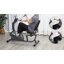 HOMCOM Recumbent Seated Exercise Bike 8-Level Magnetic Resistance Black