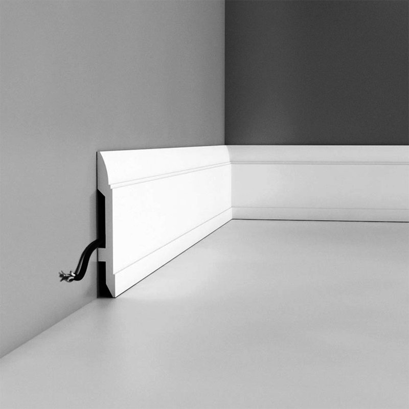 78-inch Primed White Polyurethane Baseboard Moulding