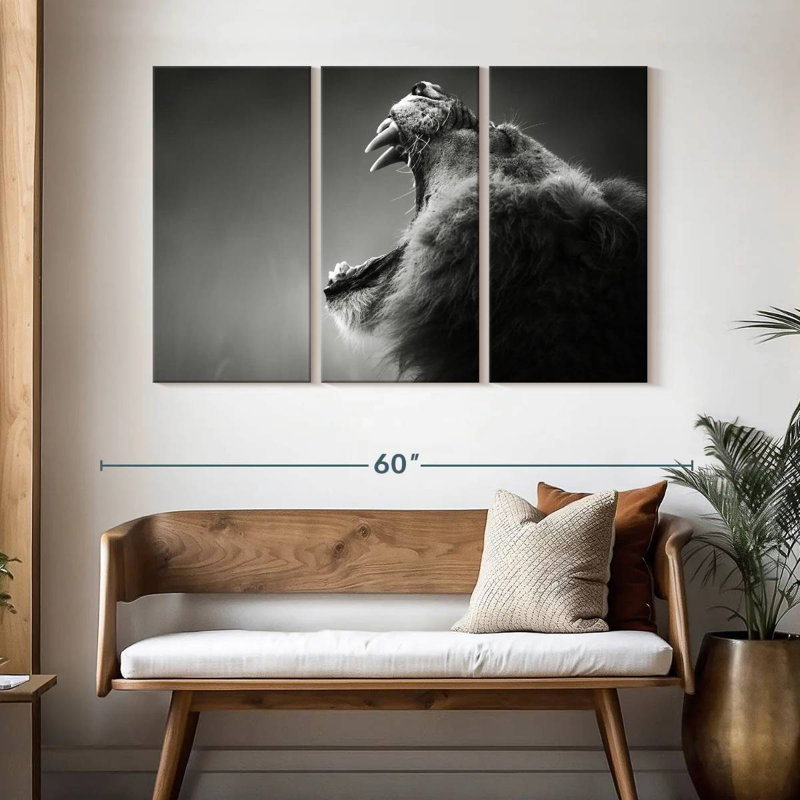 Lion Maw, 32" H x 50" W