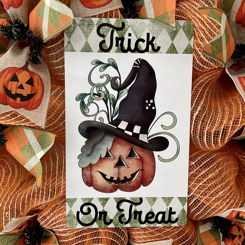 Couronne d'Halloween, bonbon ou bonbon, Jack O'Lantern