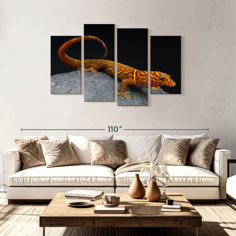 Gecko, 48" H x 75" W