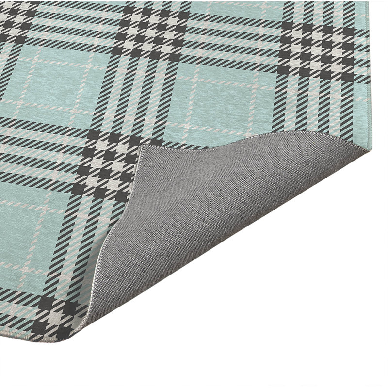 Tapis d'extérieur antidérapant à carreaux Christopher, Rectangulaire 8 pi x 10 pi
