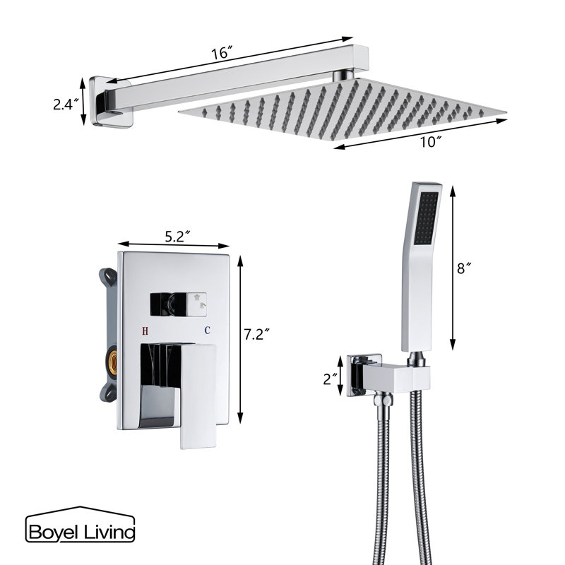 Système de douche complet avec valve brute