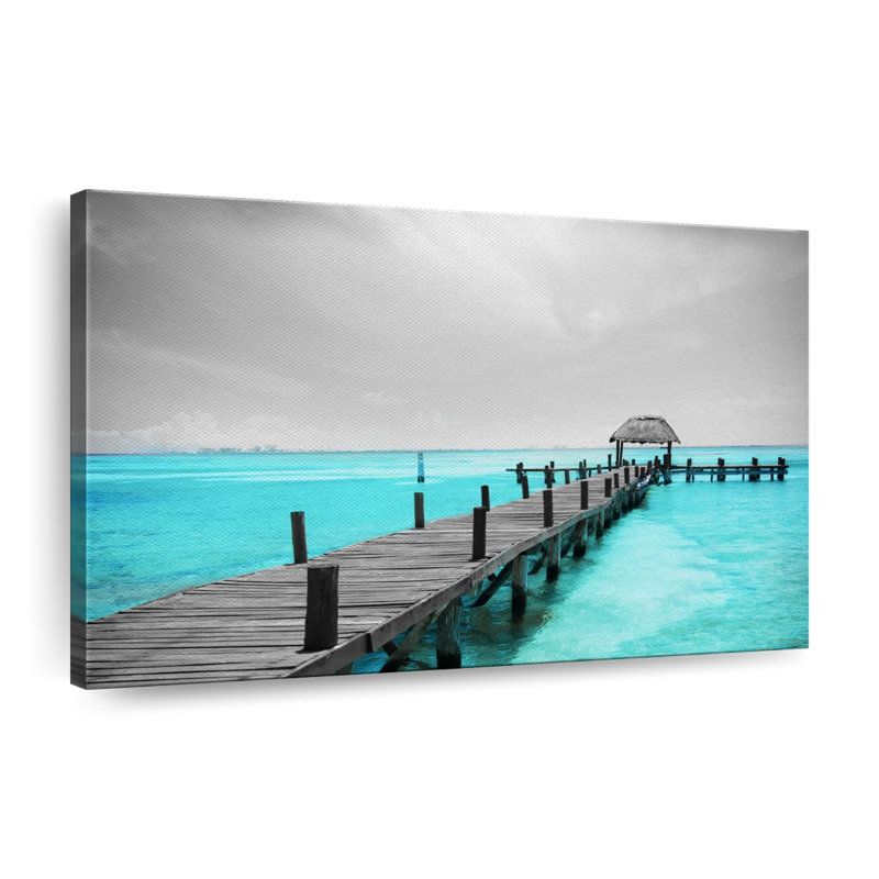 Impression sur toile Pop Isla Mujeres, L 34 po x H 51 po