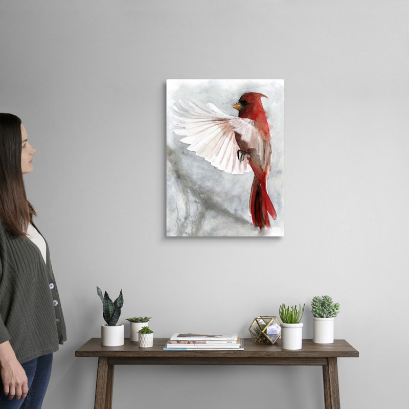 Reproduction d’art sur toile « Cardinals II » par Stellar design studio, H 24 po x l 18 po x 1,25 po, Toile tendue
