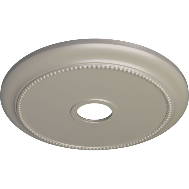 Médaillon de plafond 24 1/8 po x 4 3/8 po x P 2 1/4 po (convient aux auvents jusqu'à 4 3/8 po), Blanc perle