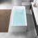 59'' x 29.5'' Freestanding Rectangular Acrylic Soaking Bathtub with Built-In Storage