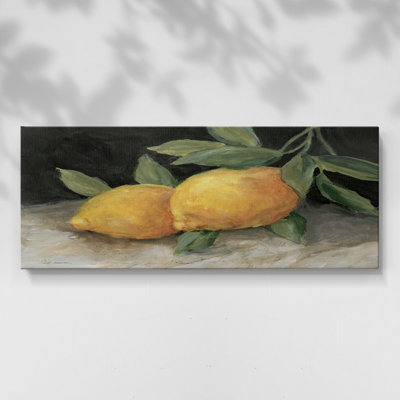 Zesty Lemons II- Gallery Wrapped Canvas -Ready to Hang