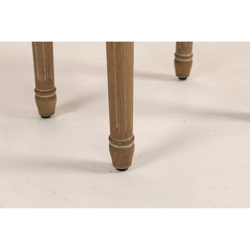 Petit banc rembourré, banc carré rembourré avec repose-pieds rustique, tabourets de coiffeuse pour la chambre à coucher