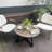 Round Coffee Table With Strong Metal Frame-536205270