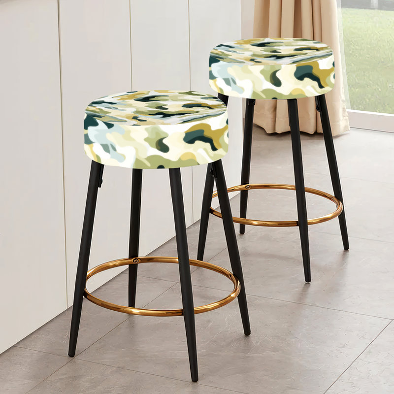 Ensemble de 2 tabourets de bar camouflage Desert Oasis Ideational