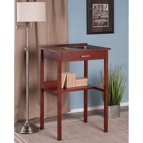 Charlton Home® Innes Solid Wood Base Writing Desk | Wayfair