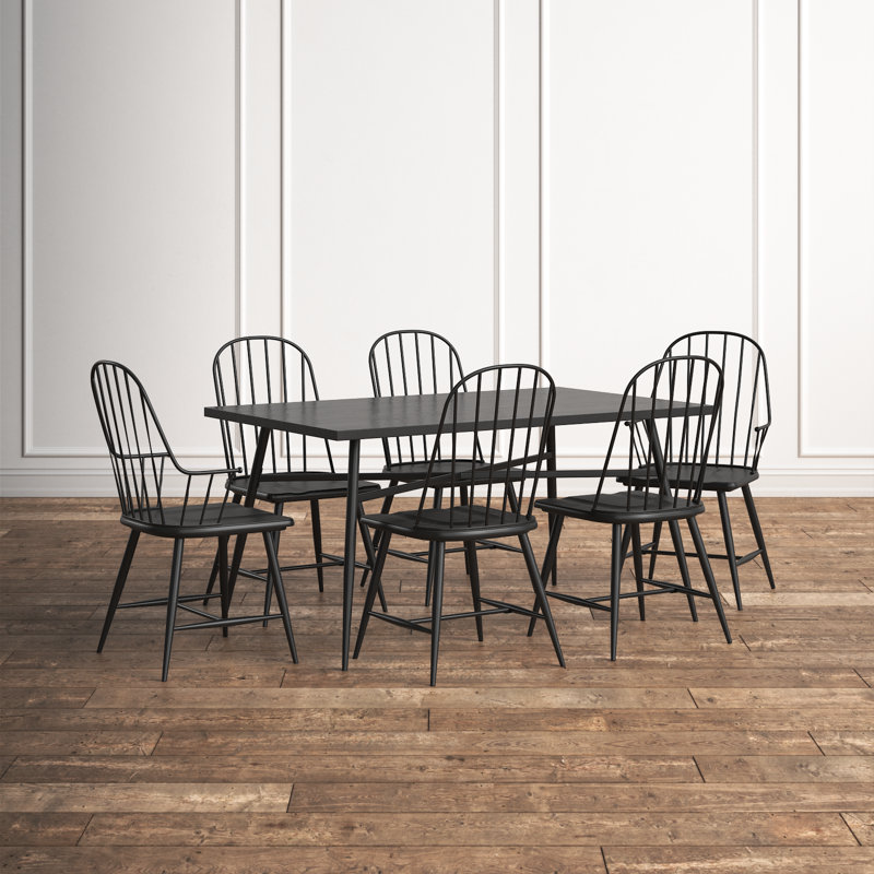 Avdo 6 - Person Four Leg Dining Set
