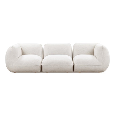 Arezza Stone White Basketweave Modular Sofa