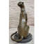 Modern Art Extra Large Mountain Lion Bronze Sculpture By Henry Moore Figurine