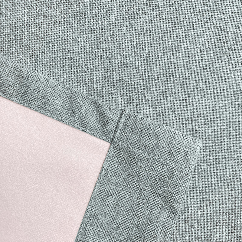 Austin 100% Blackout, Thermal Blue Curtains with Eyelet Header (PAIR) - 90x90 inch (229x229cm), 117cm Width x 229cm Drop