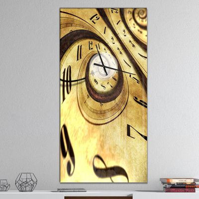 Horloge murale rétro Vintage Spiral