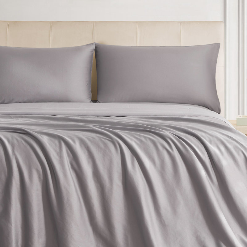The Sheet Lab Cloud Embrace Sheet Sets, Gray, Twin XL Sheet Set with 1 Pillowcase
