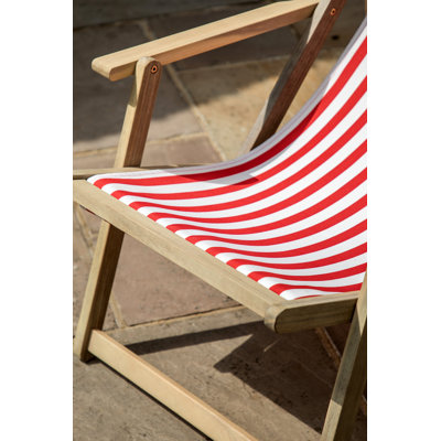 Navy Stripe Deck Chair