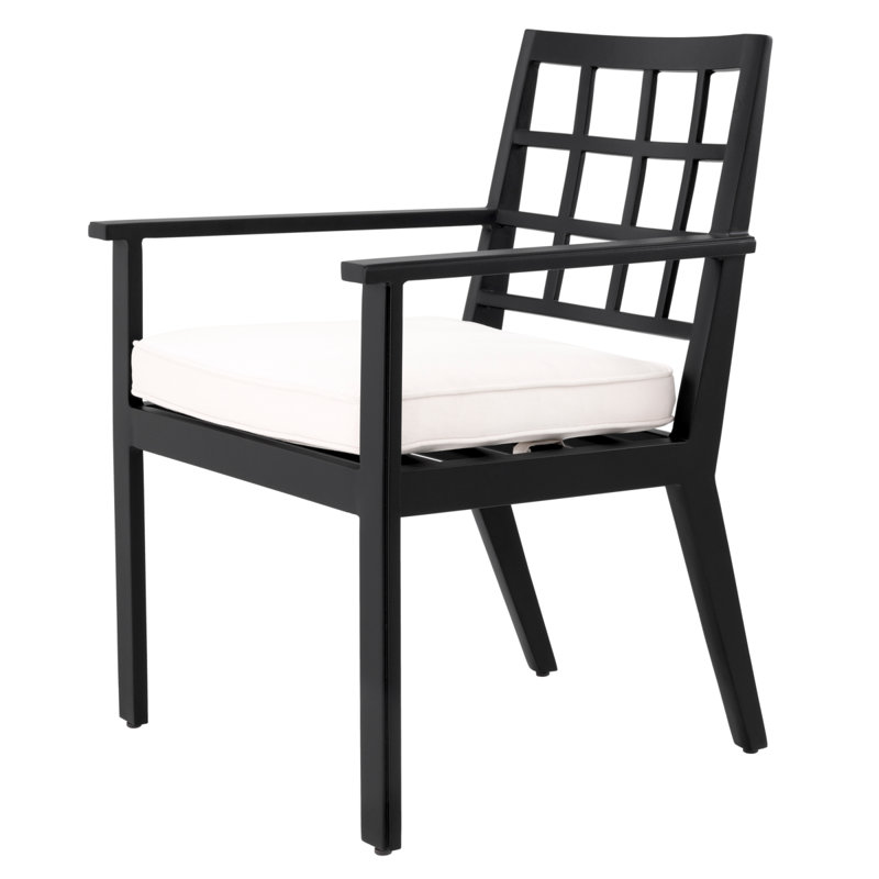 Chaise d'extérieur Cap-Ferrat, Noir
