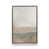 Toile avec cadre flottant en chrome poli