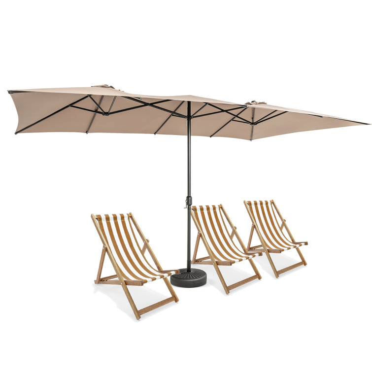 Brecksville 15' x 9' Rectangular Market Umbrella
