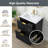 24'' Black Freestanding 2-Drawer Single Bathroom Vanity With Ceramic Top
