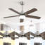 Ventilateur de plafond 5 pales réversible Noiseless