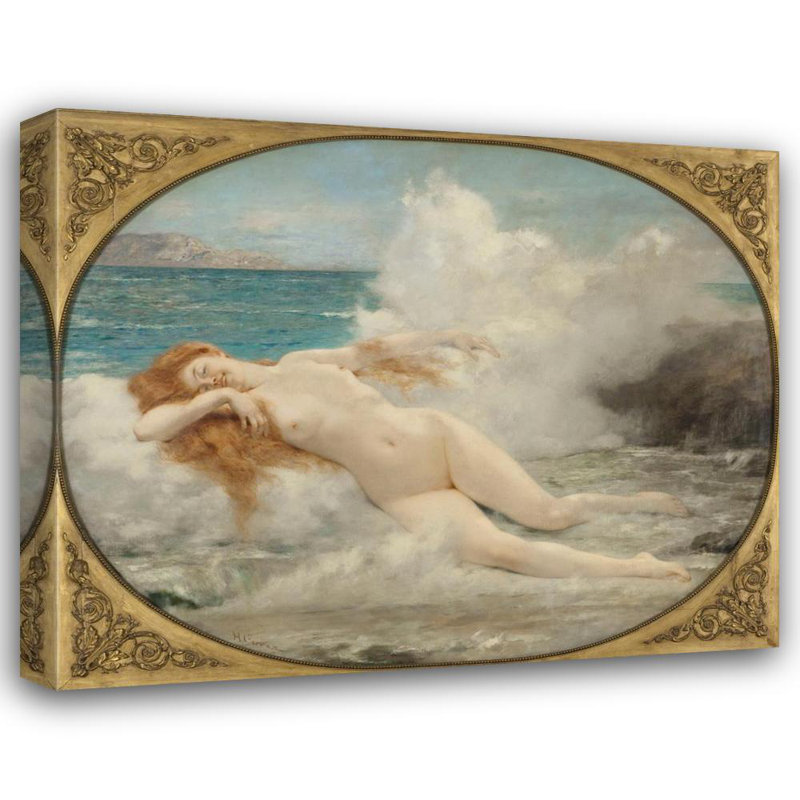 "La naissance de Vénus" par Henri Gervex - Toile tendue avec châssis, H 24 po x l 17 po