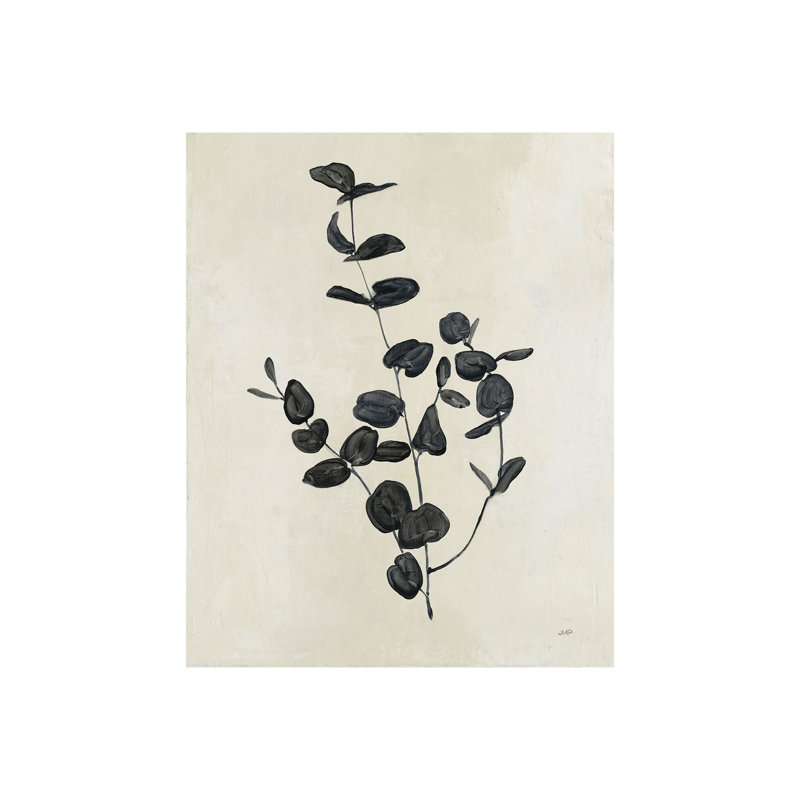 Toile texturée embelli à la main Botanical Study II par Julia Purinton, H 35 po x l 28 po x P 1,5 po