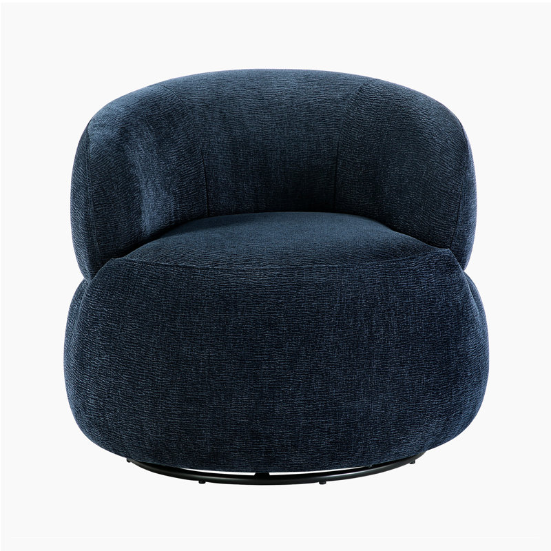 Costello 32" Modern & Contemporary Swivel Chair with Chenille Fabric Upholstery, 360-Degree Swivel, Solid Wood & Plywood Frame