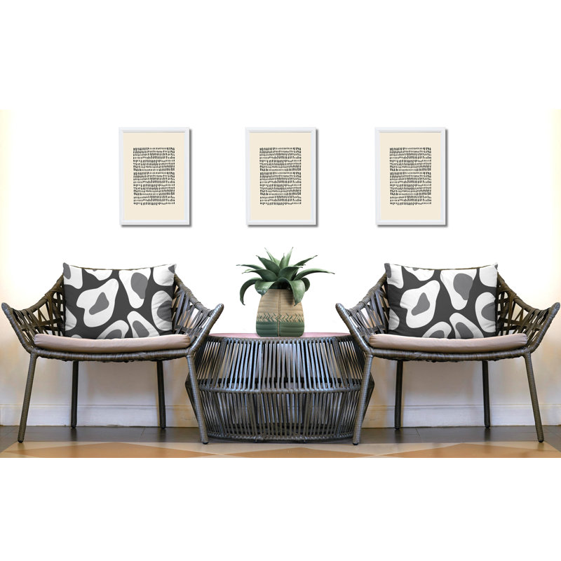 Oreiller réversible intérieur / extérieur Ziny, 25x18, Gray