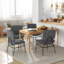 Fauteuil d'appoint 2 pièces avec rembourrage en éponge George Oliver-1773954068