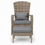 Ensemble de chaise Adirondack et repose-pieds en rotin PE de style classique avec coussins amovibles pour porche de terrasse et bord de piscine-437463468